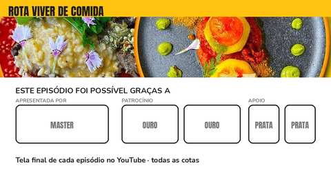 Tela final com logos dos patrocinadores